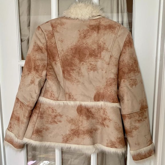 Faux Fur/Faux Suede Jacket 1970s Inspired - Picture 4 of 4